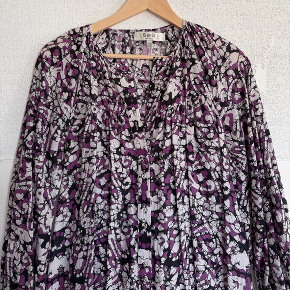 Sea New York Purple Print Mini Dress - Picture 4 of 9